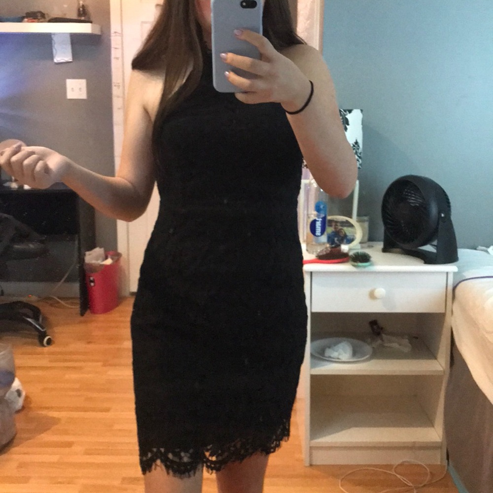 black lace dress ( (price negotiable + bundles )